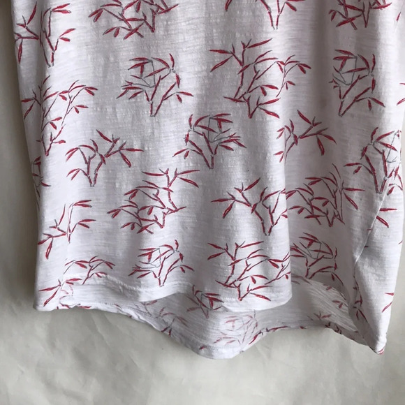 Alexander Julian Colours botanical print high-low tee, size L - Picture 4 of 6